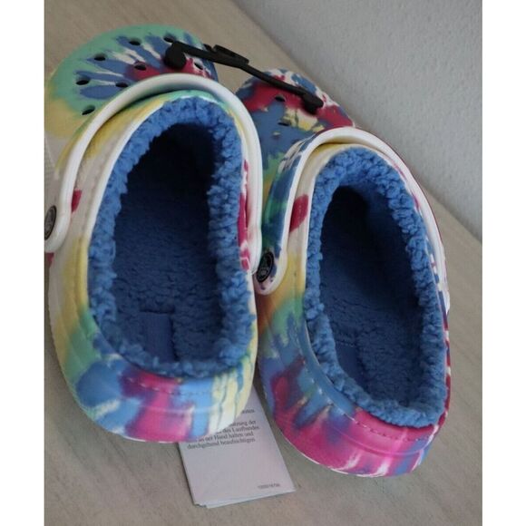 Crocs 206341-4SO Unisex Sz Men's 7 Women's Sz 9 Tie Dye Classic Lined Clogs - Picture 5 of 6